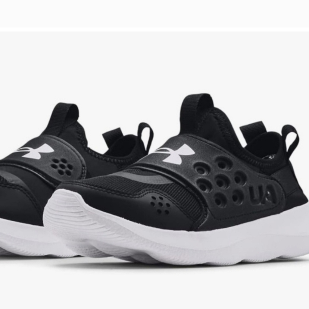 Under Armour Black Runplay Slip-On Shoes NWOB - Picture 4 of 6